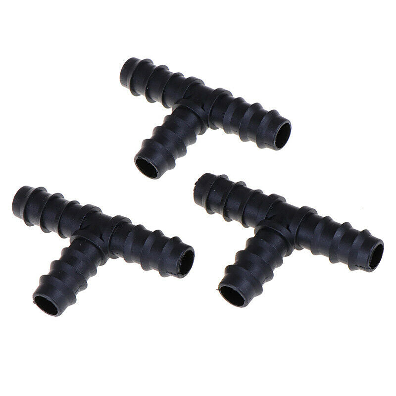 8PCS Garden hose tee water splitter 16mm connector garden irrigation barb.l8