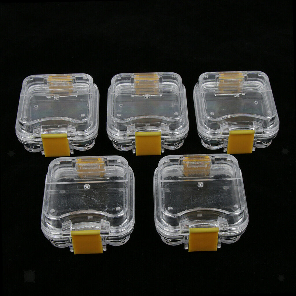 5 Pcs Mouth Guard Case Orthodontic Dental Retainer Denture Storage Container