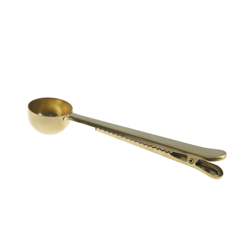 Coffee Scoop Sealed Clips Stainless Coffee Tea Milk PowdTH Measuring Spoon.l8
