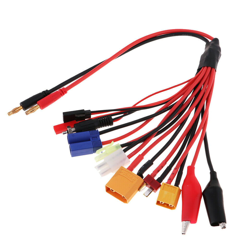 Multifunctional Charger Adapter Cable XT60 XT90 EC5 JST FUTABA JR Plug Wire