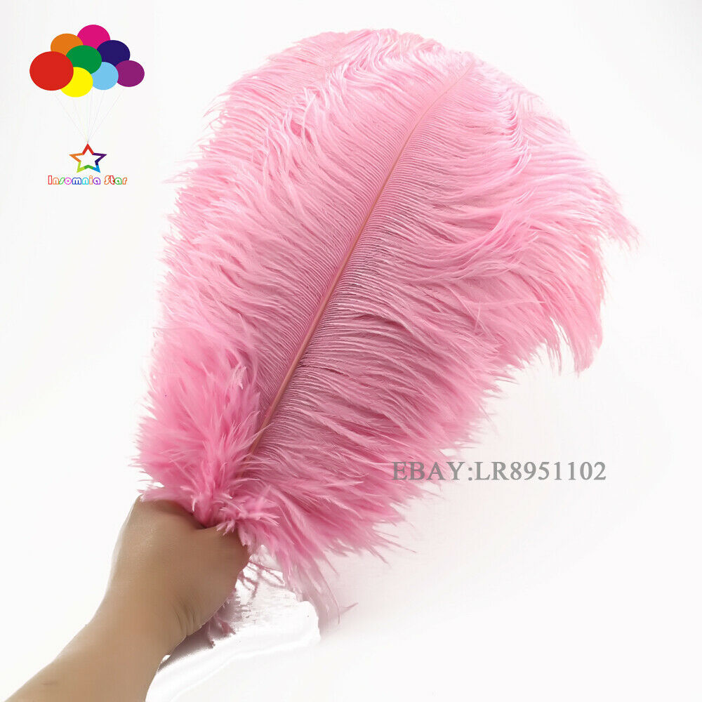 100 pcs pink ostrich feather plumes for wedding centerpiece wedding decor