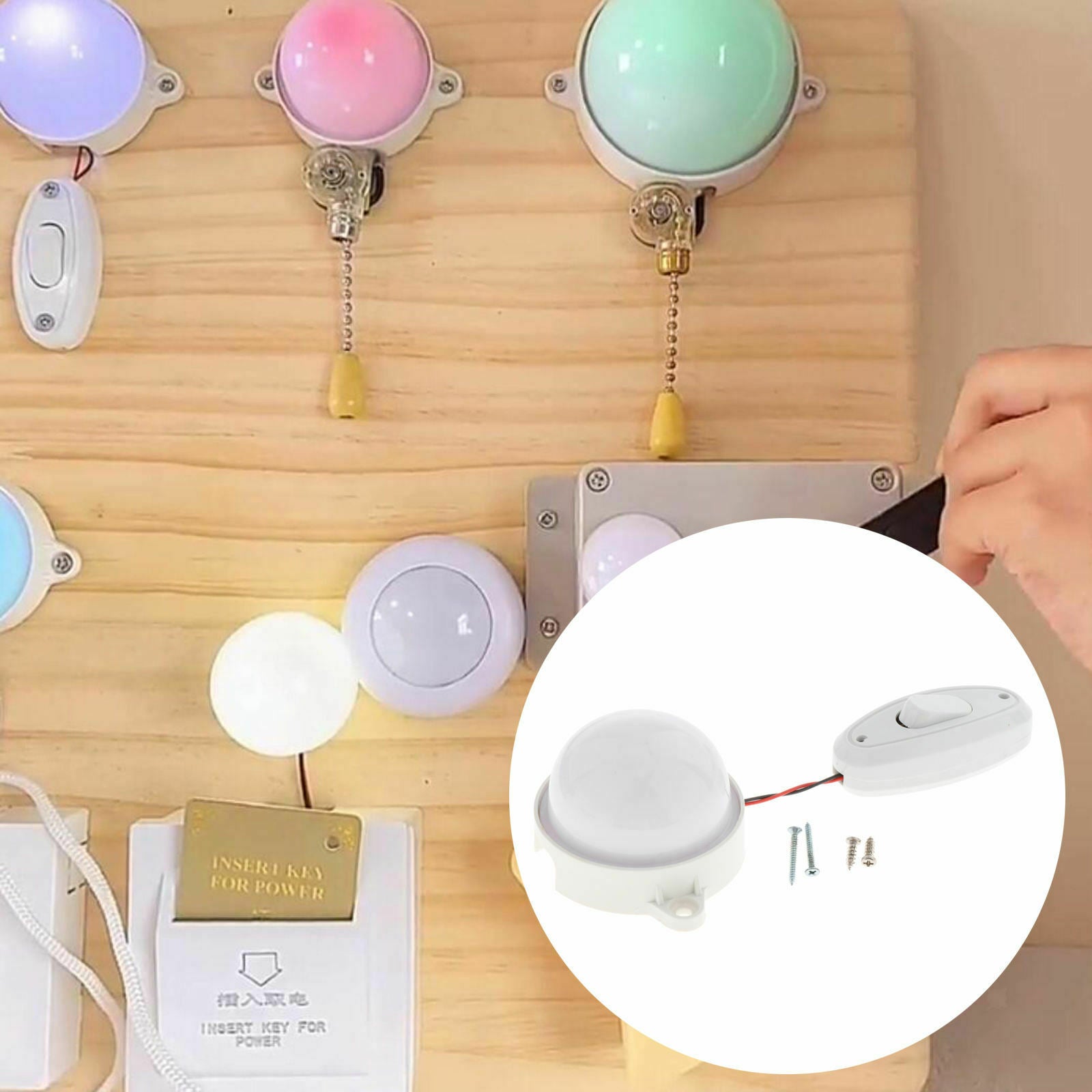 LED Light Busy Board Life Skill Educational Toys For Kids Ages A