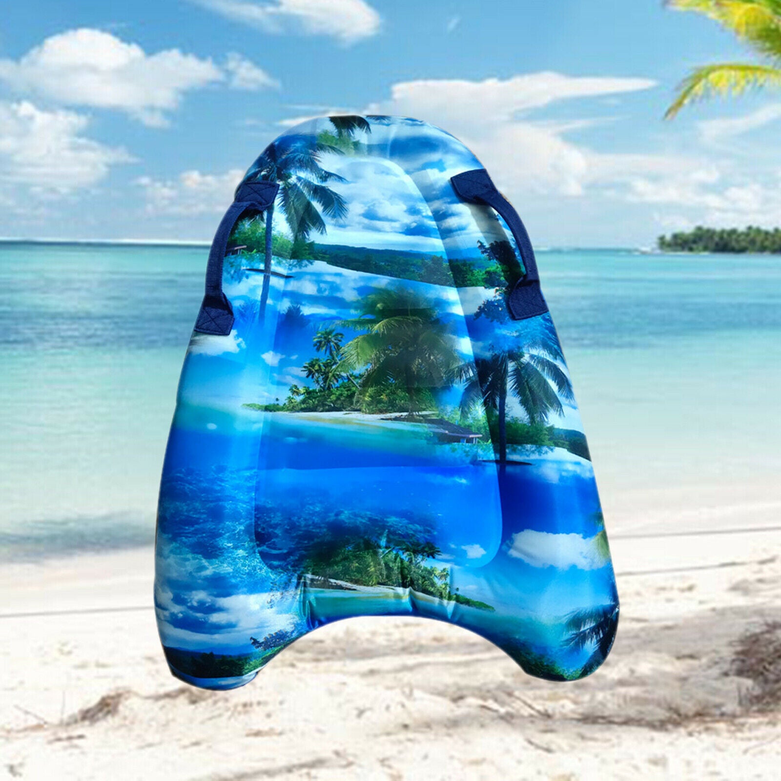 Children's Inflatable Surfboard Surfing with Handles for Beach Swimming