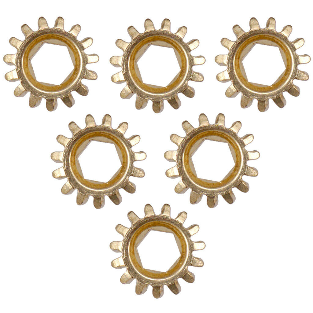 6 Pcs. Hexagon Tuning Pegs Machine Heads Gear / Gears For Guitar, 1:15