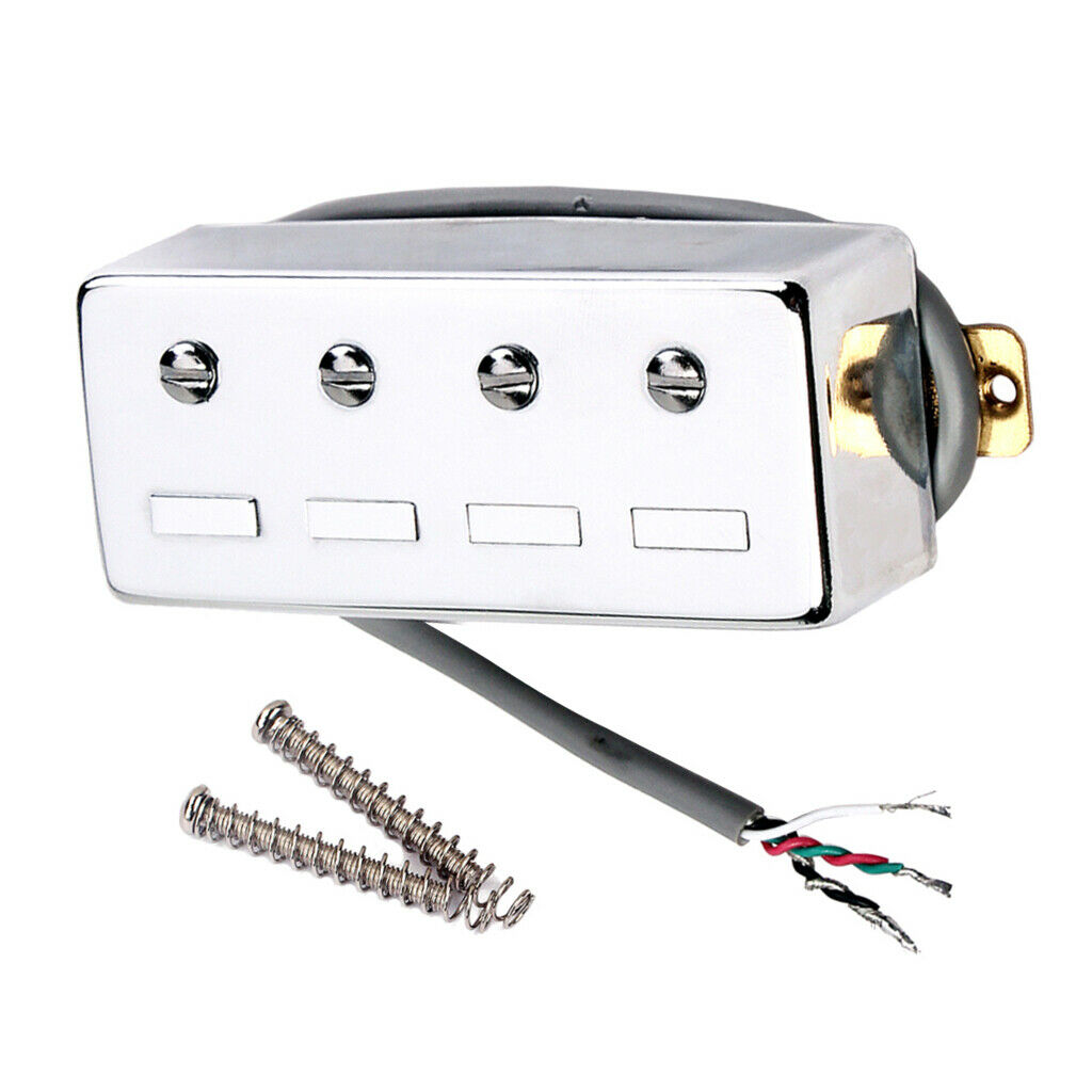 4 String Noiseless Pickup White for Bass Guitar Replacement