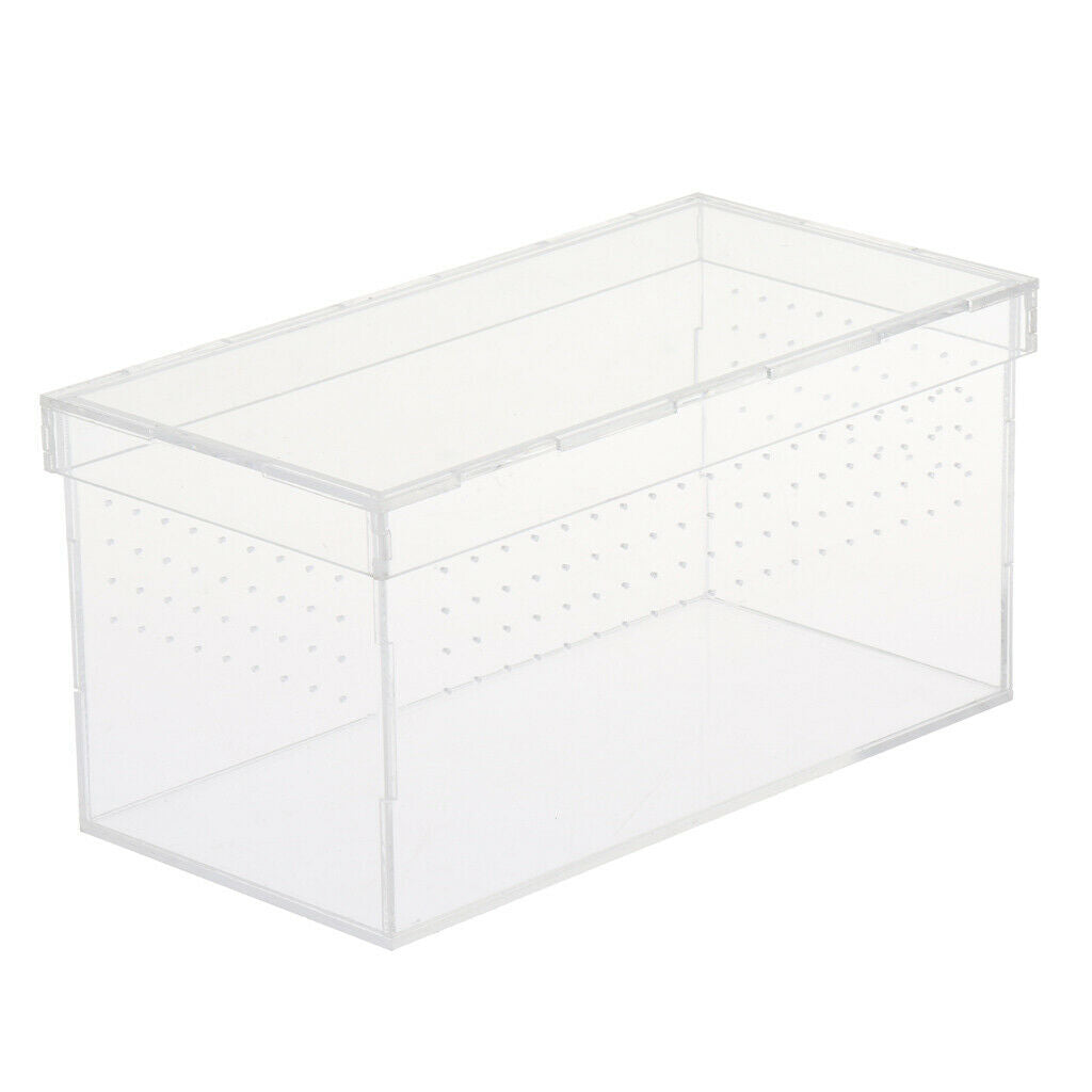 Acrylic Reptiles Terrarium Container Ideal for Reptiles or Amphibians ,Clear,