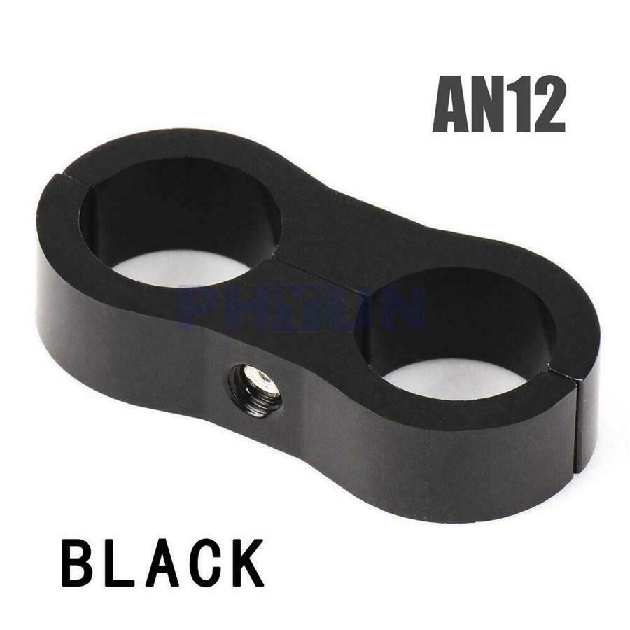 8pcs 24mm Hose Separator Clamp Bracket For AN12 SS Braided Rubber Internal Hose