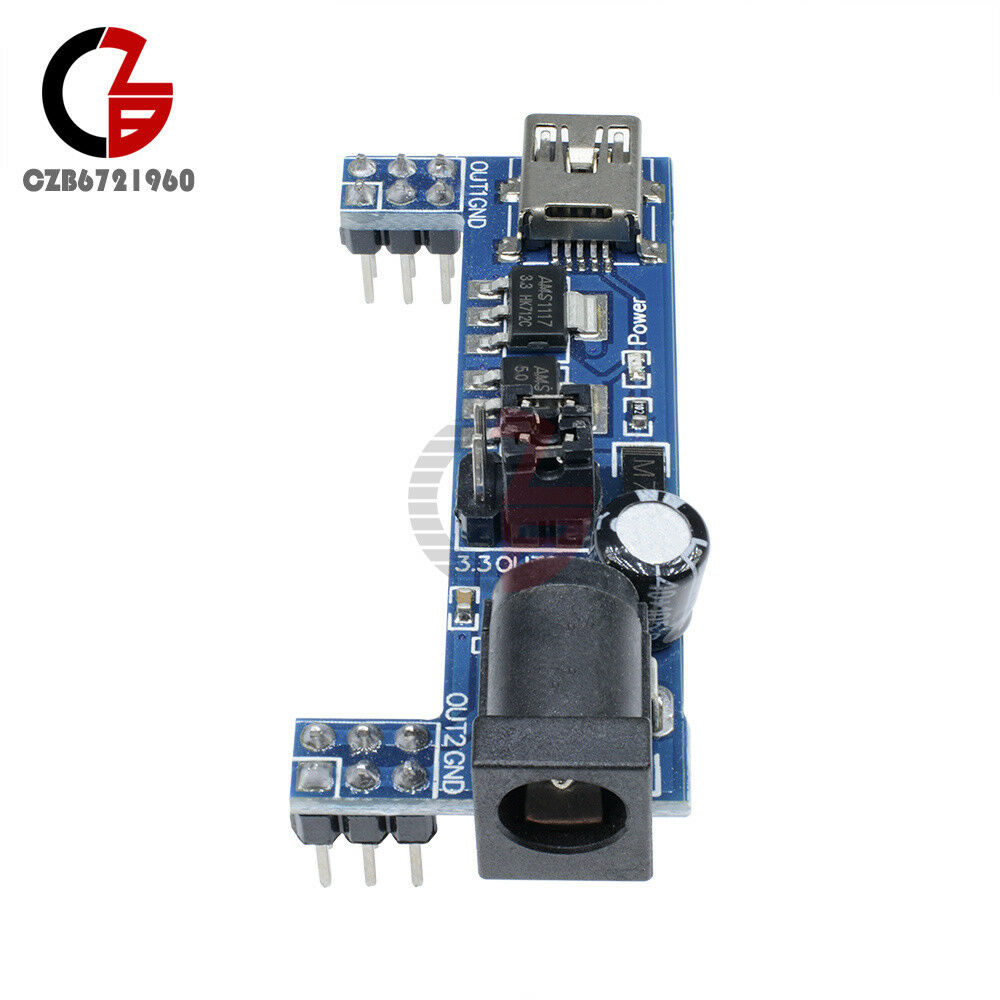 Solderless MB102 Breadboard Power Supply Module Mini USB 3.3V 5V for Arduino