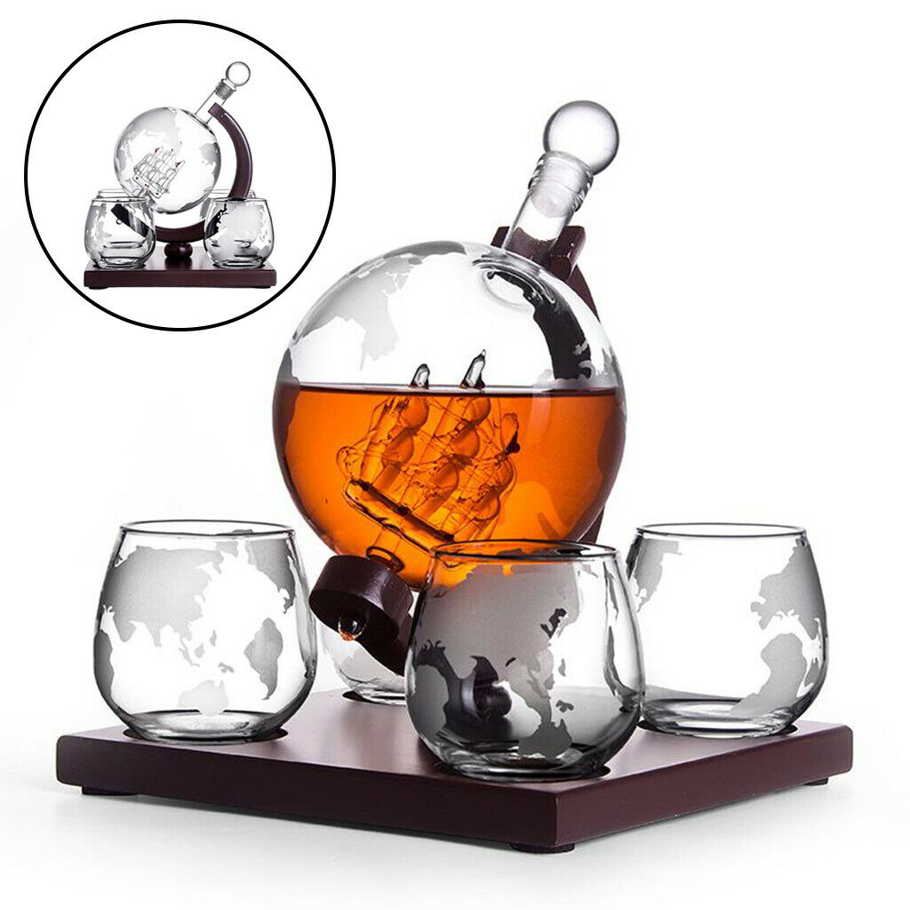 1000ml   Decanter Liquor Bourbon Wine Glasses Bar Home Decoration