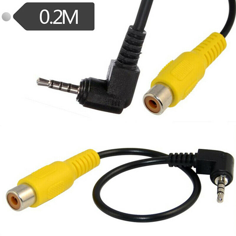 1Pc 2.5mm AV-in Converter Video Cable Stereo Male Plug To RCA Female Adap.l8