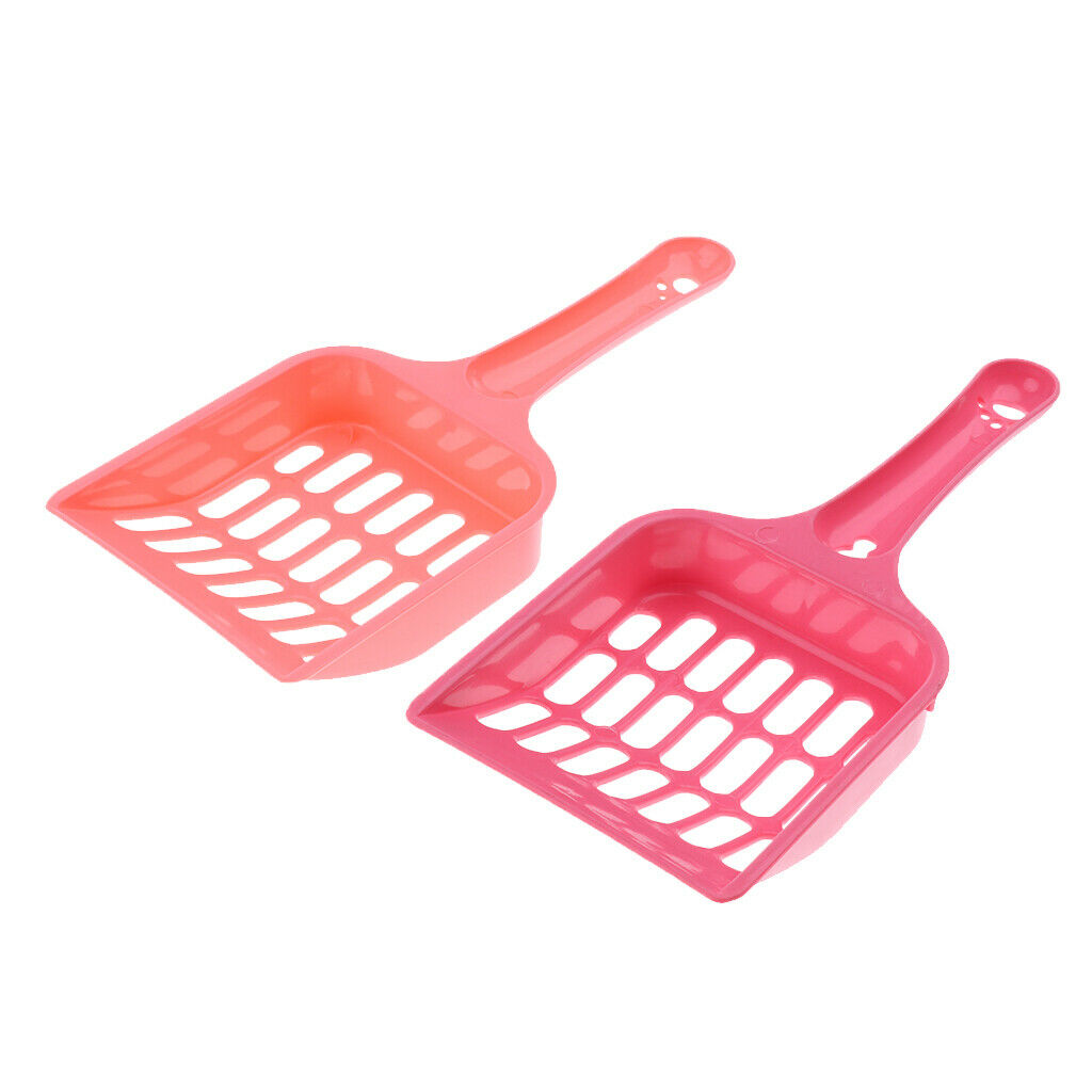 Mini Cat Litter Box Tray Anti Splash Toilet Fenced Pan with Shovel Pink