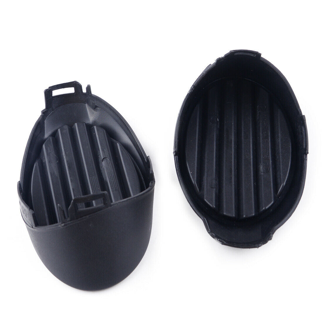 2pcs Bumper Fog Lamp Vent Cover Grille Bezel Fit For Ford Focus 2012-14 Black as