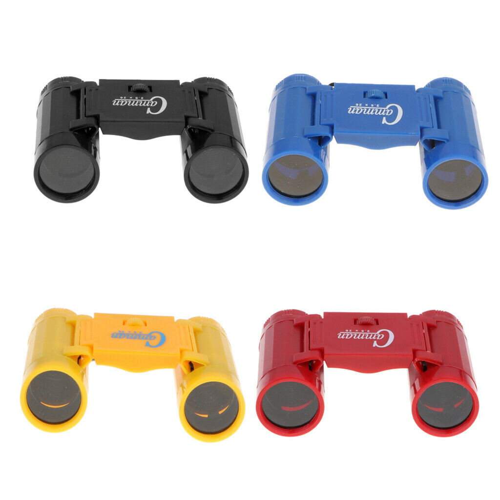 4 Pieces Portable 26mm 2.5X Plastic Binoculars Telescope Kids Science & Nature