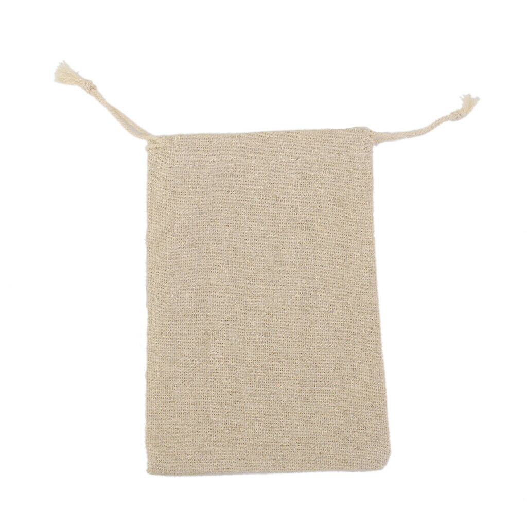 30 PCS Cotton Burlap Drawstring Pouches Gift Bags Wedding Party Favor Jewelry