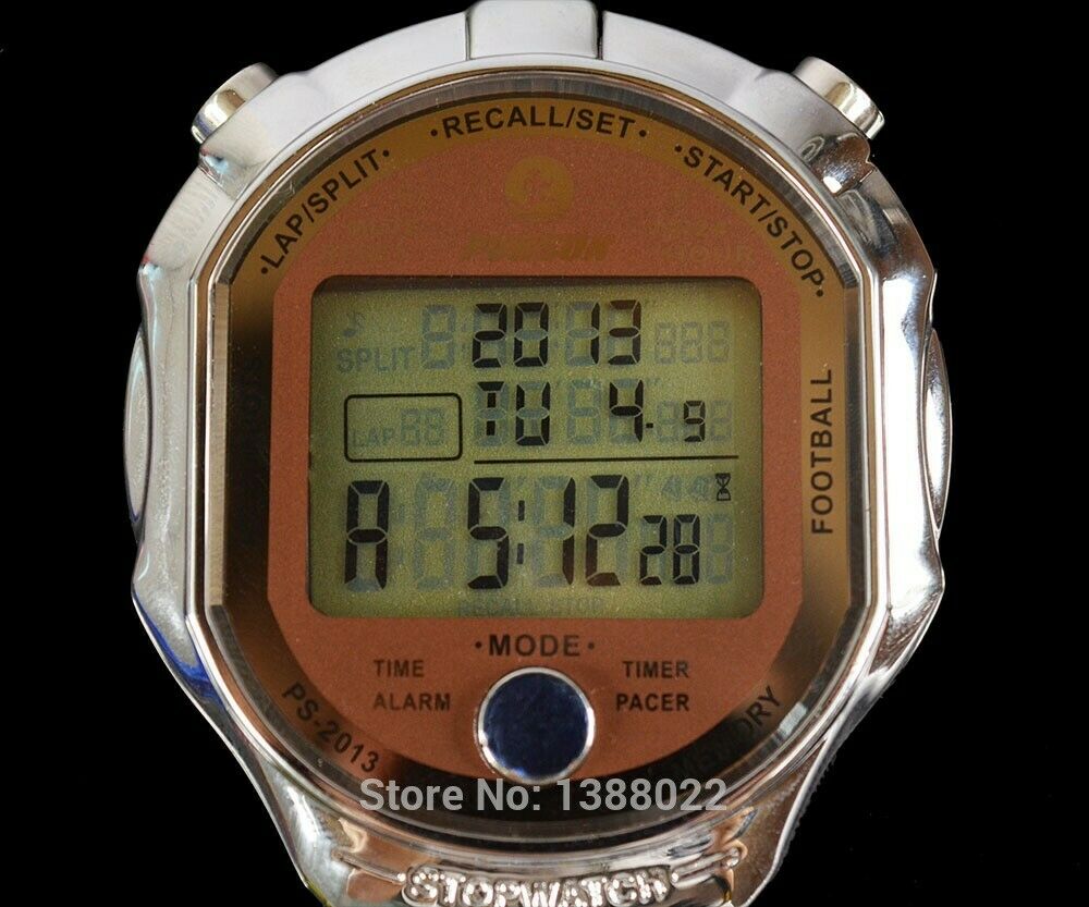 1/1000 Second Sports Chronograph Timer Metal Antimagnetic Digital Stopwatch