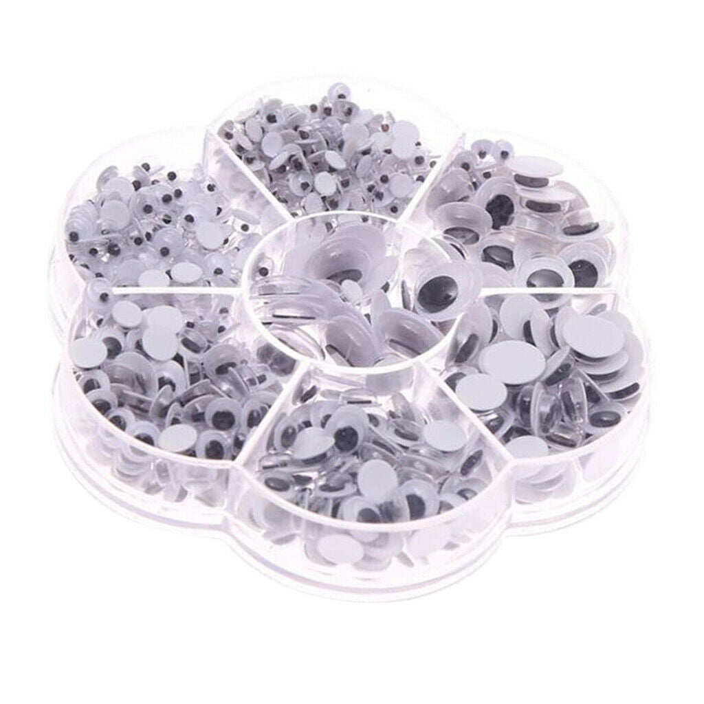 710x Mixed Size Self Adhesive Wiggle Googly Eyes for DIY Craft Handmade Toys