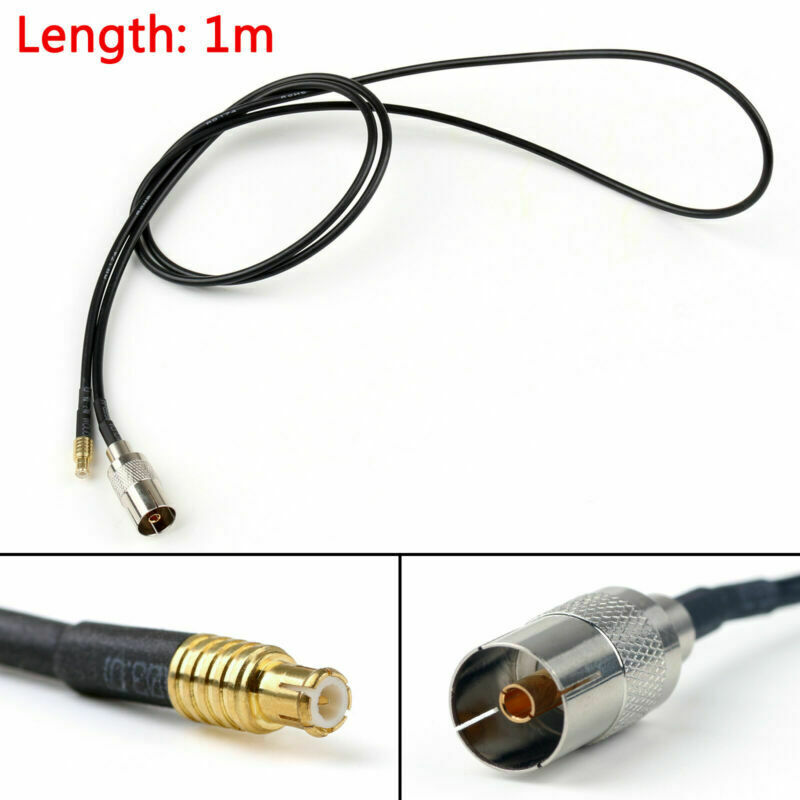 1m RG174 Cable IEC Female Jack to MCX Male Plug Straight Coax Pigtail 3ft  UA