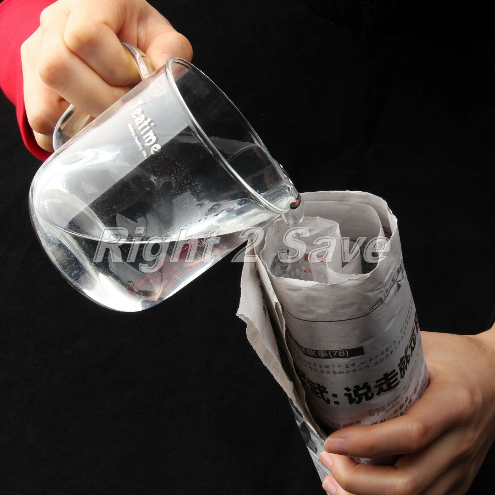 1Pc Paper Magic Show Newspaper Water Props Trick Hidden Water Close Shot Stage