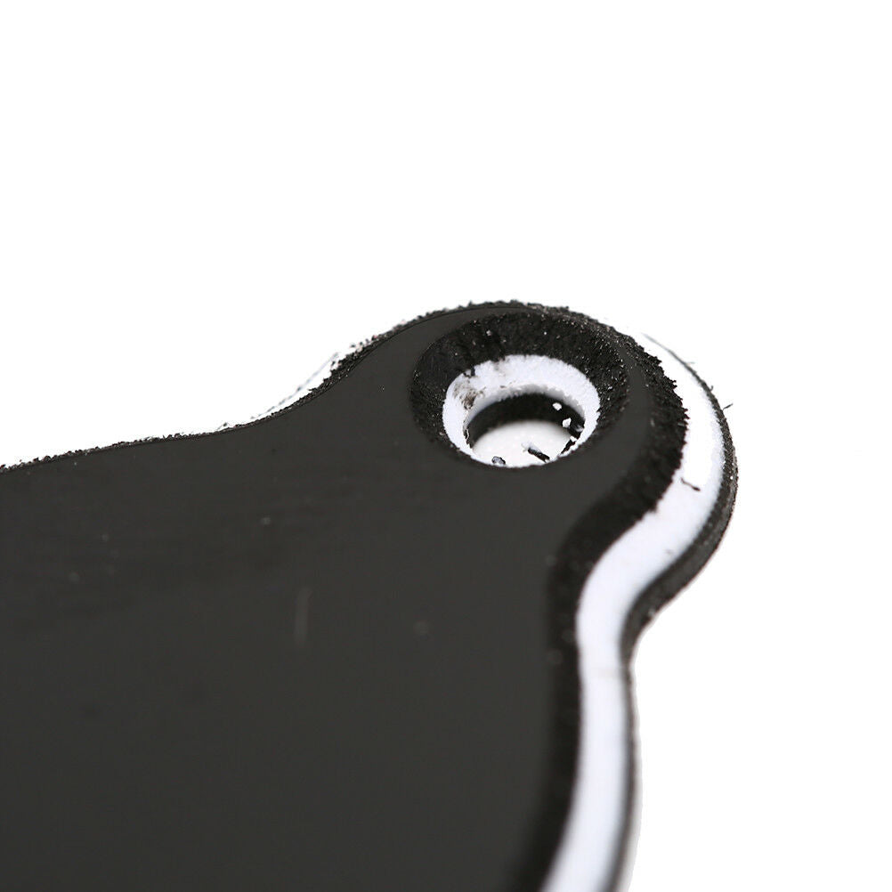2 Holes Bell-shaped PVC Truss Rod Cover Plate Scroll Plate for Guitar Bla.l8