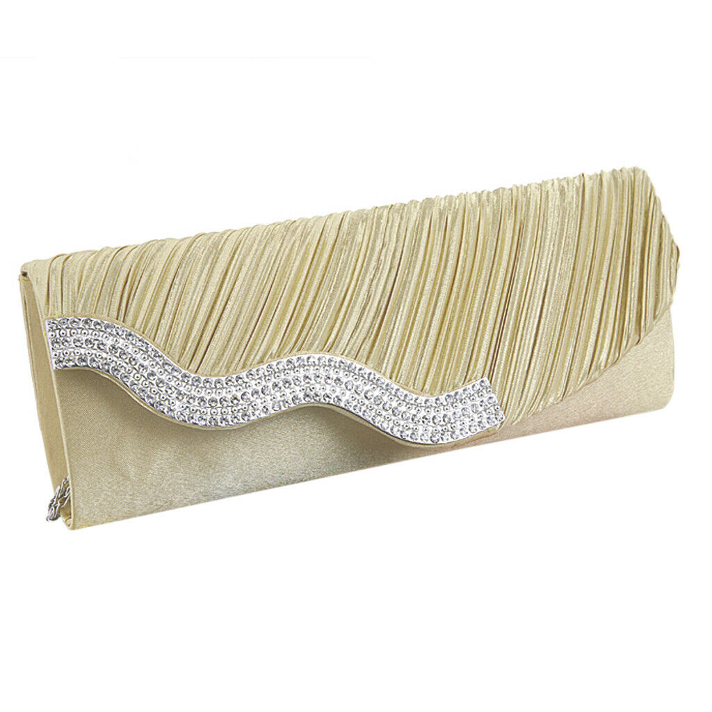 Lady   Shoulder   Clutch   Bag   Alloy   Rhinestone   Handbag   Wedding