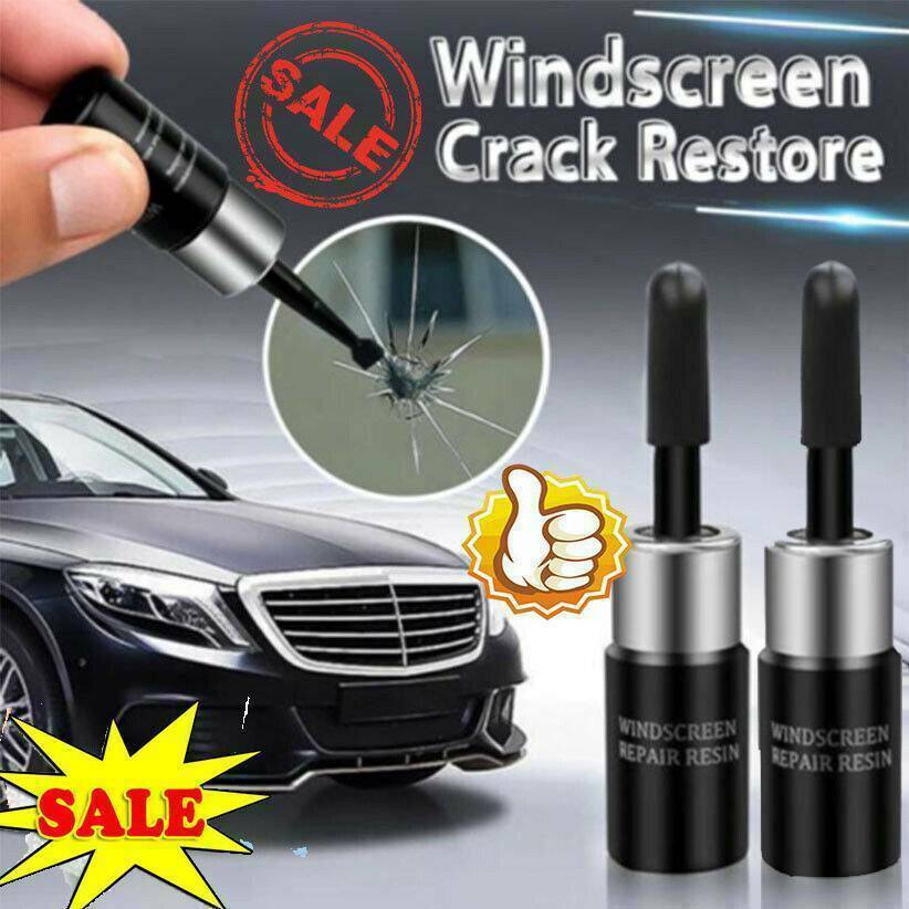 2xCar Repair Kit Automotive Glass Nano Repair Fluid Windshield Cracked Glass Fix