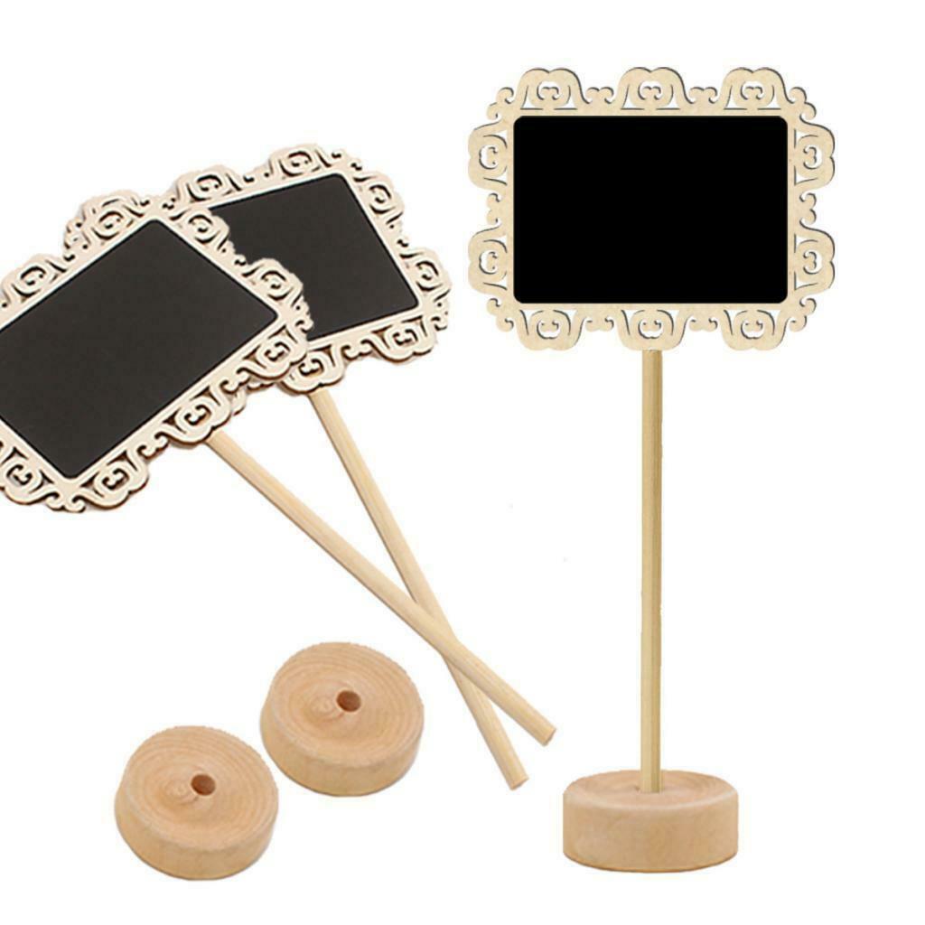 Wood Chalk Board Blackboard Message Memo Notes Sign Board Bar Shop Wedding Table