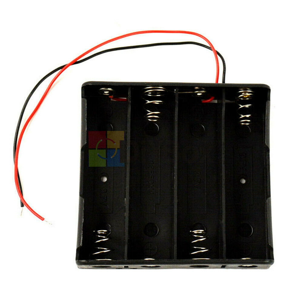 4x 18650 Cell Battery Holder Box Case DIY For Battery Packs with Wire For  Cases