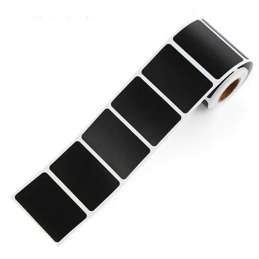 120Pcs Roll Chalkboard Labels Removable Blackboard Stickers Office Supplies