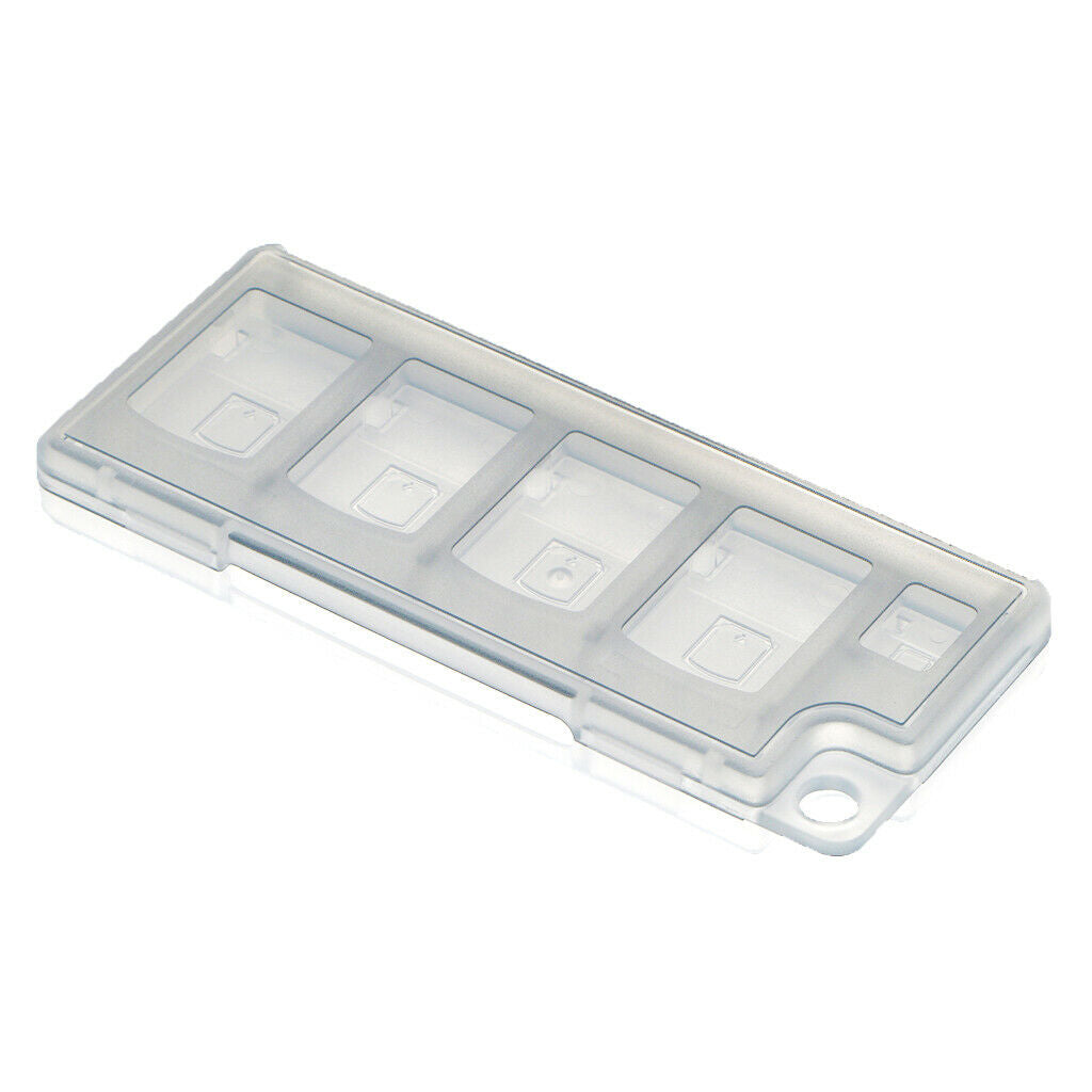 2 Pieces Plastic Game Card Organizer Storage Box for Nintendo Switch White