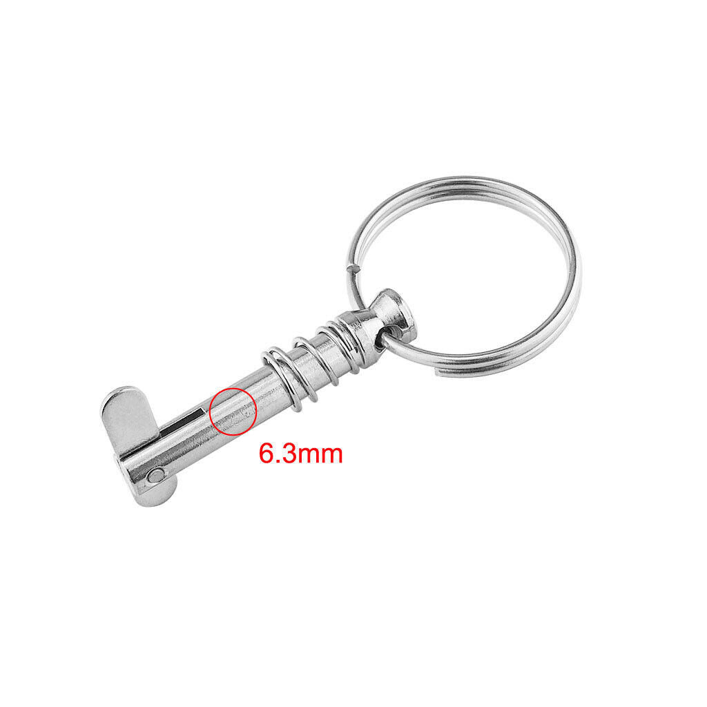 Quick Release Pin 6.3X40mm for Boat Bimini Top Deck Hinge Marine Hardware