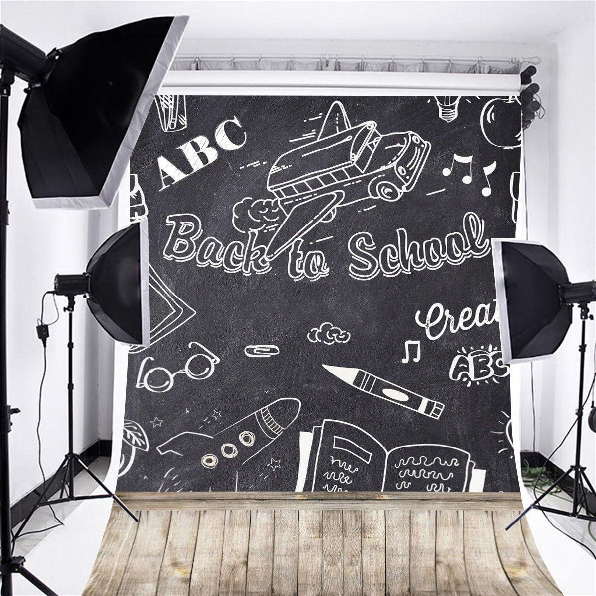 3x5ft Back To School Chalkboard Photography Backgrounds Vinyl Photo   US CA3