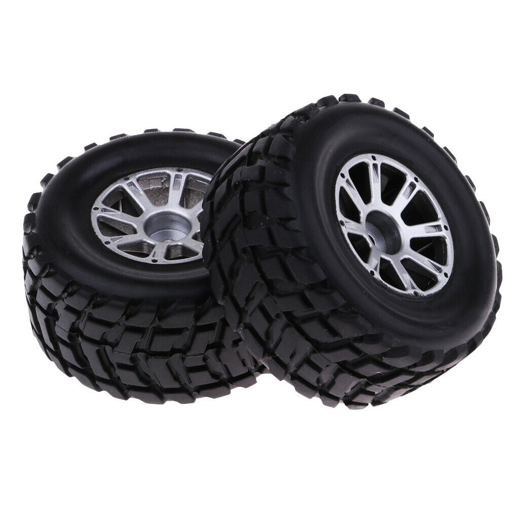 1/18th RC Crawlers Right Rubber Tire Tyres 2x A969-02 for Wltoys A969 Parts