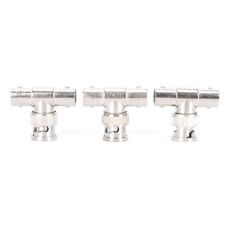 5x BNC Male To Dual 2 Female T Splitter Connector Adapter For CCTV Camera.l8