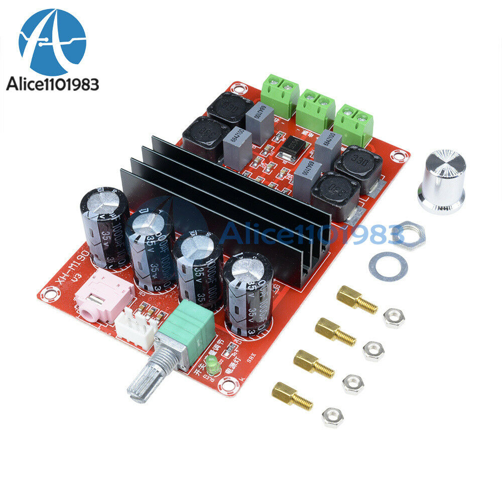 2x100W TPA3116 D2 Dual Channel Digital Audio Amplifier Board 12V-24V for Arduino
