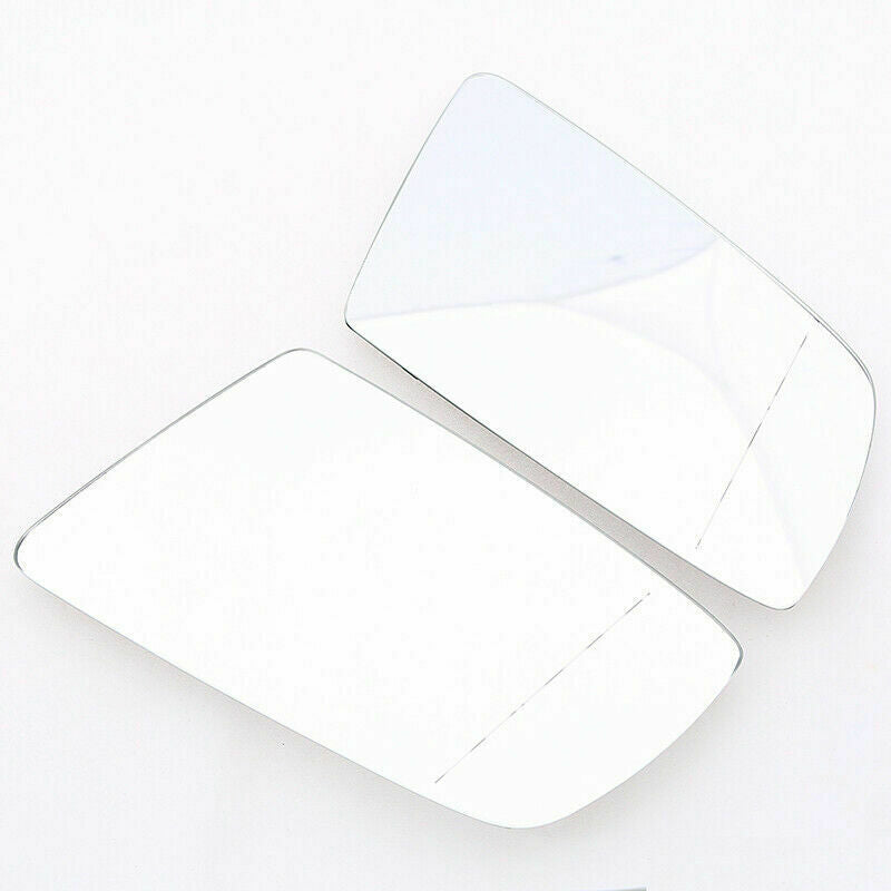 For BMW E60 E61 E63 E64 03-10 Pair Side Rear View Mirror Glass Heated White