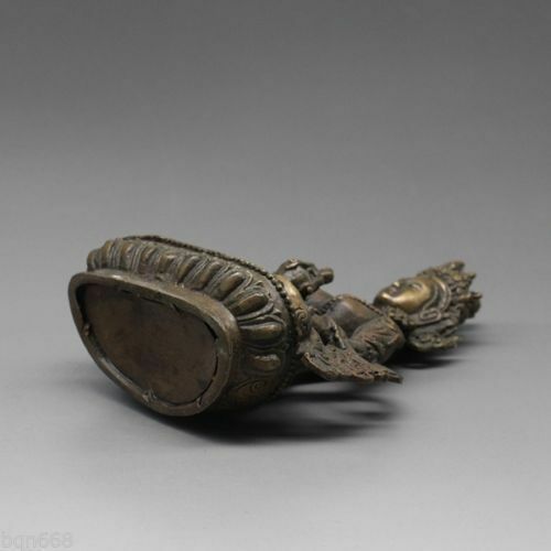 Chinese Tibet Tibetan Buddhism Bodhisattva Vajrasattva Buddha Bronze Statue