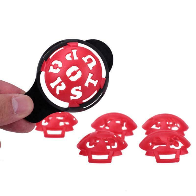 7Pcs/Set Golf Scriber Golf Ball Line Marker Alignment Template Draw Putting Tool