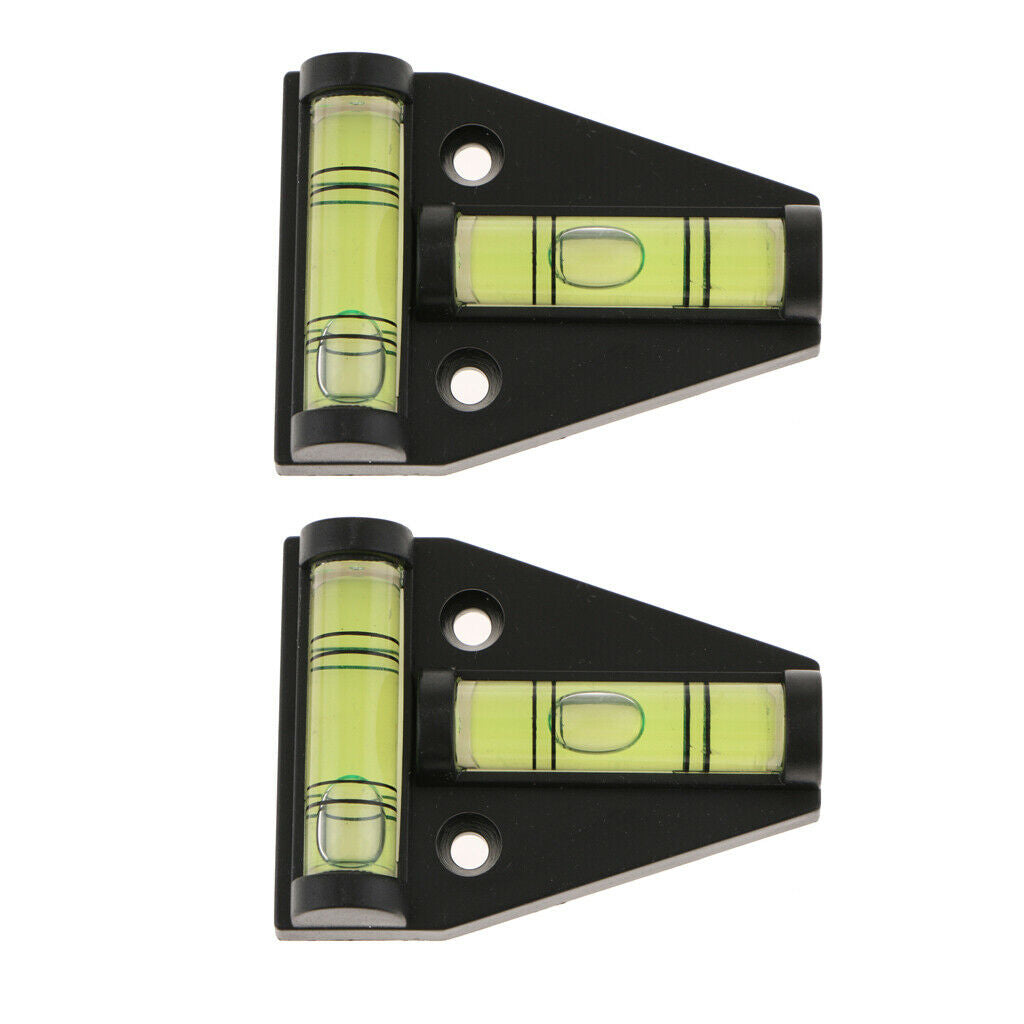 2Piece T-Type Mini Bubble Spirit Level Measuring Device Triangular Indicator