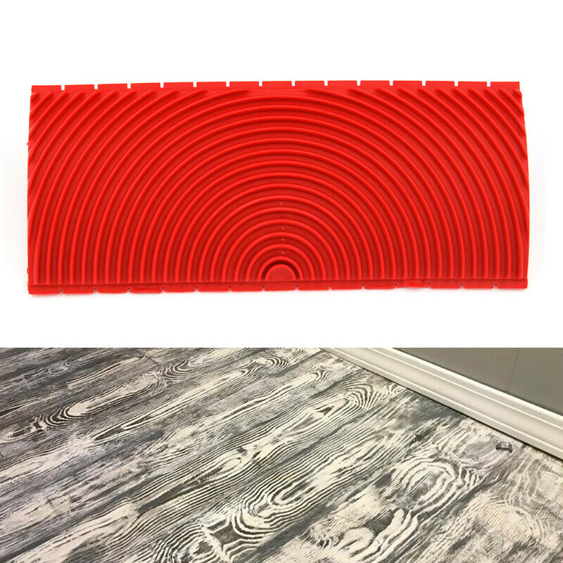 Manual Roller Wood Grain Pattern Wall Paint Brushing Tool Set 3 & 6 inch Brush