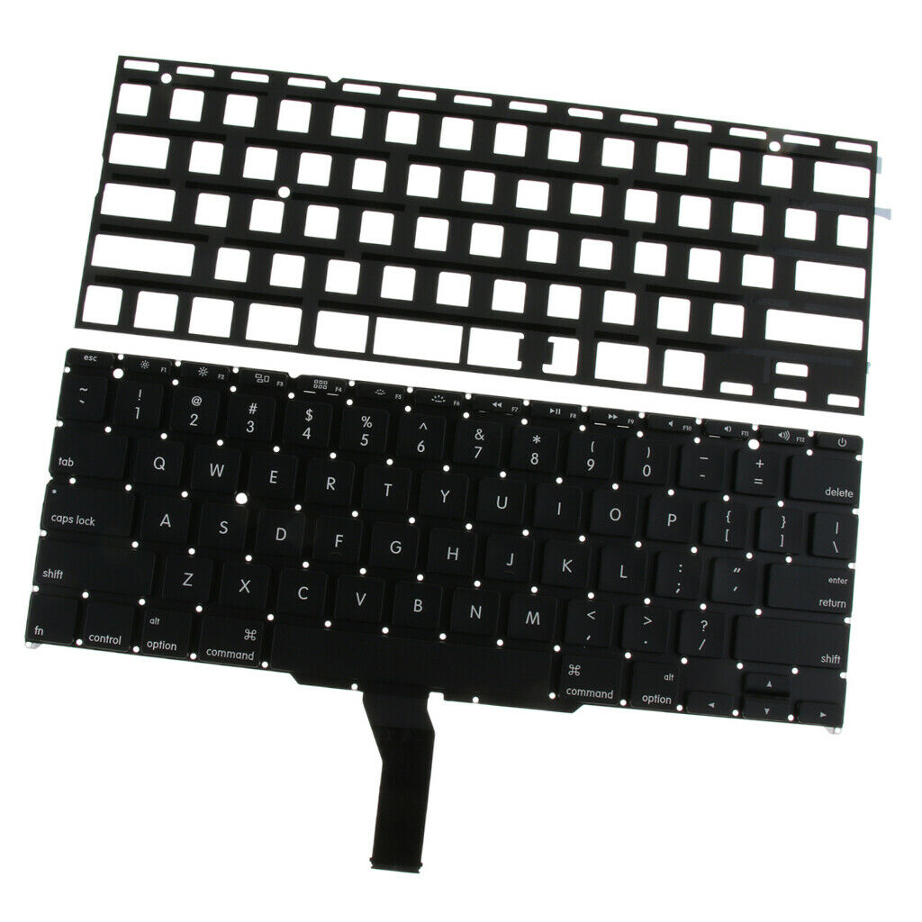 Black Plastic Backlight Laptop Keyboard Small Enter Key for   A1465 A1370,