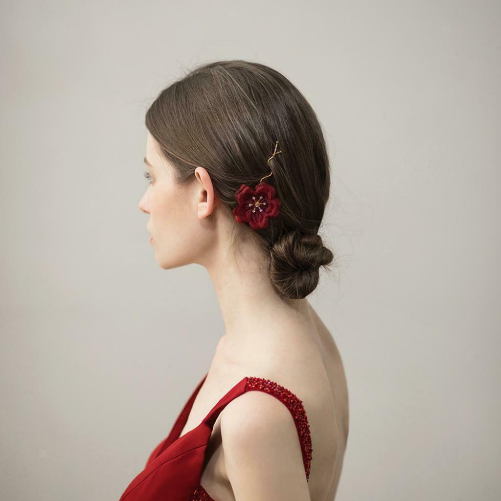 Wedding Bridal Flower Design Hair Pins Clips Women Ladies Elegant Brides Hair