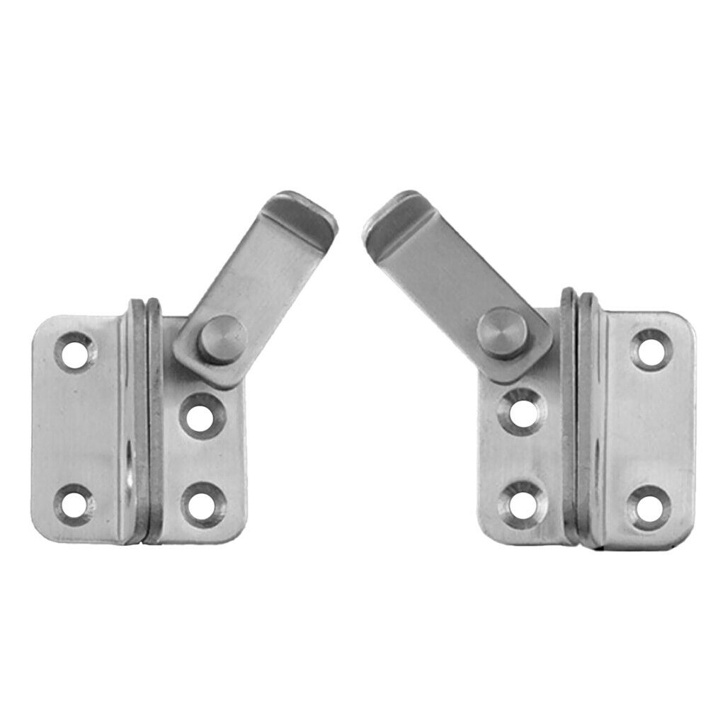 4pcs Stainless Steel Hasp Latch Lock Sliding Door for Window Gate Cabinet Buckle