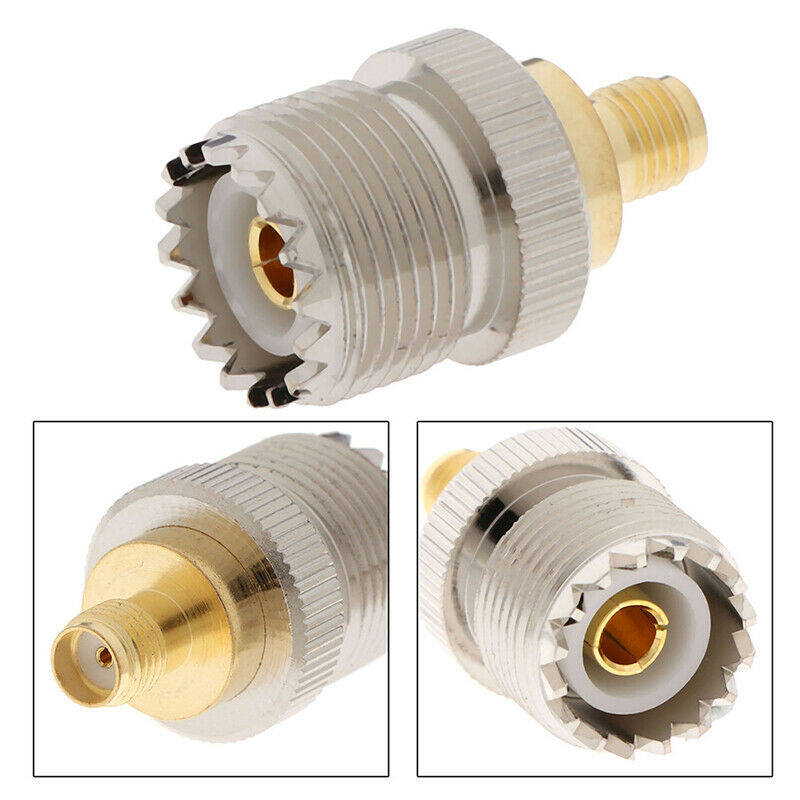 1Pc M Type Female SL16-K/SMA-K to SO-239 PL259 Female RF Adapter Connector xJSJ