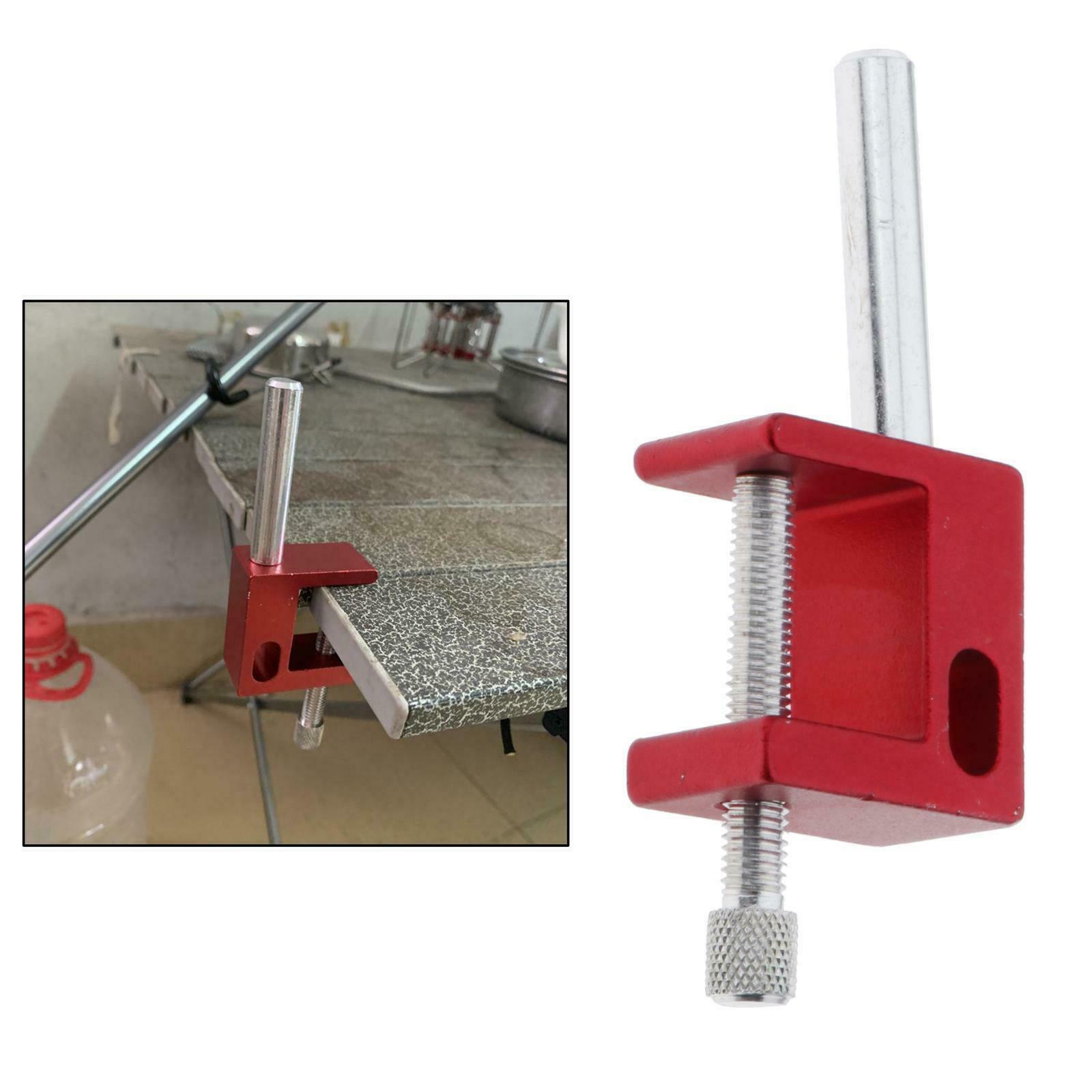 Foldable Lamp Pole Stainless Steel Hanger Hook Stand Fixed Clip