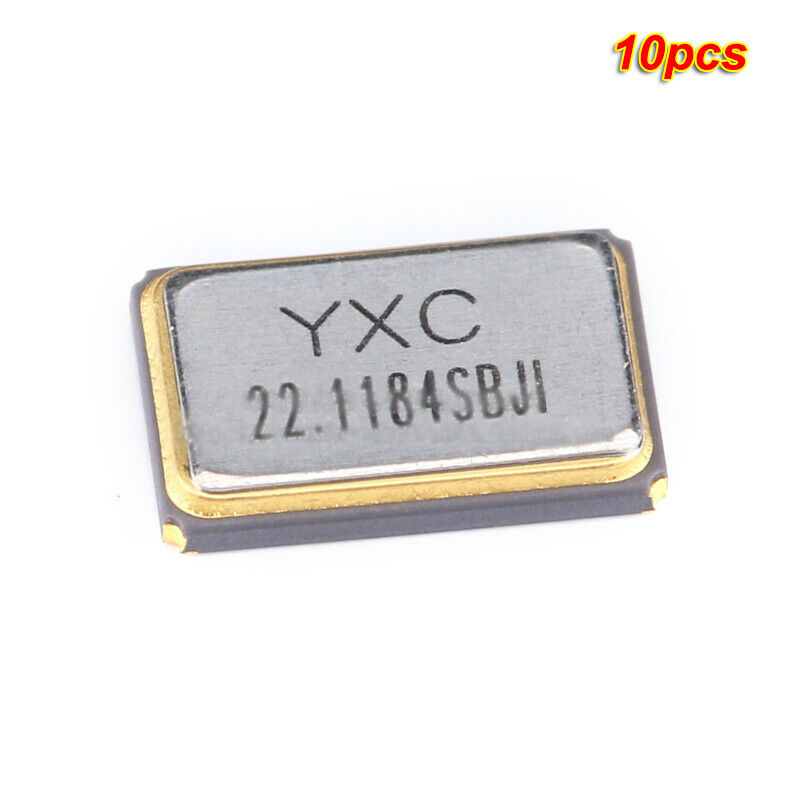 10pc SMD Crystal oscillator 22.1184MHz X5032221184MSI/4P passivequartz resonator