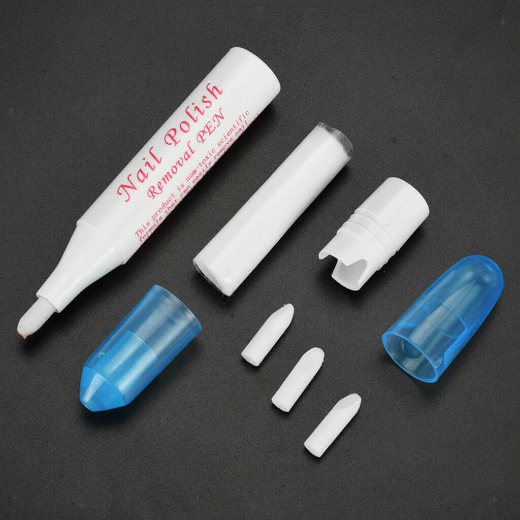 5pcs Nail Polish Corrector Pen Remove Mistakes+15 Tips UV Gel Polish Cleaner