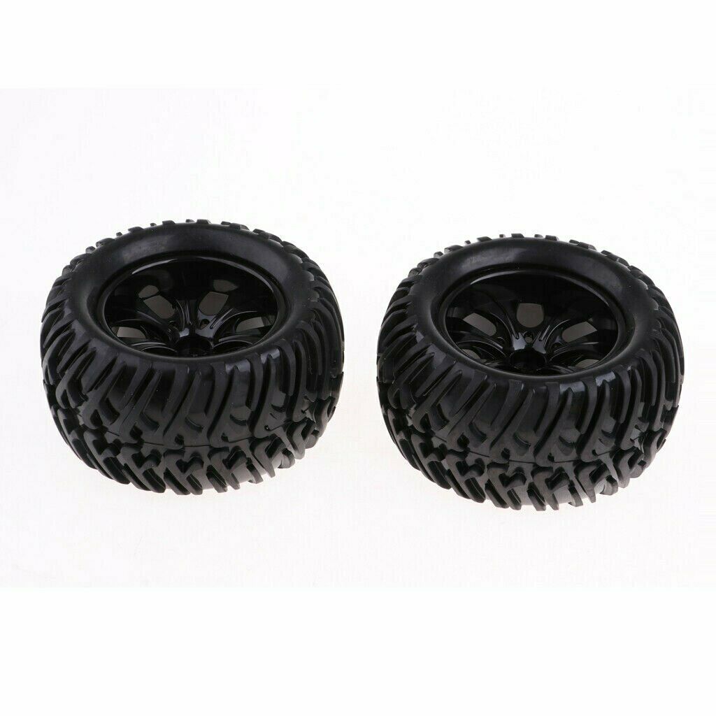 4Pcs Wheels Tire Tyres Set for 1/10 RC Car HPI Savage Flux XS Monster Truck FS