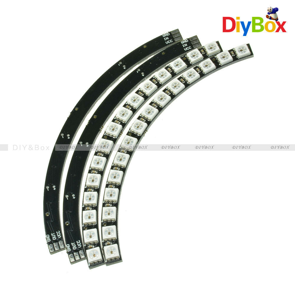 Ring Wall Clock WS2812 5050 60 RGB LED Ultra Bright Lamp Panel For Arduino DIY