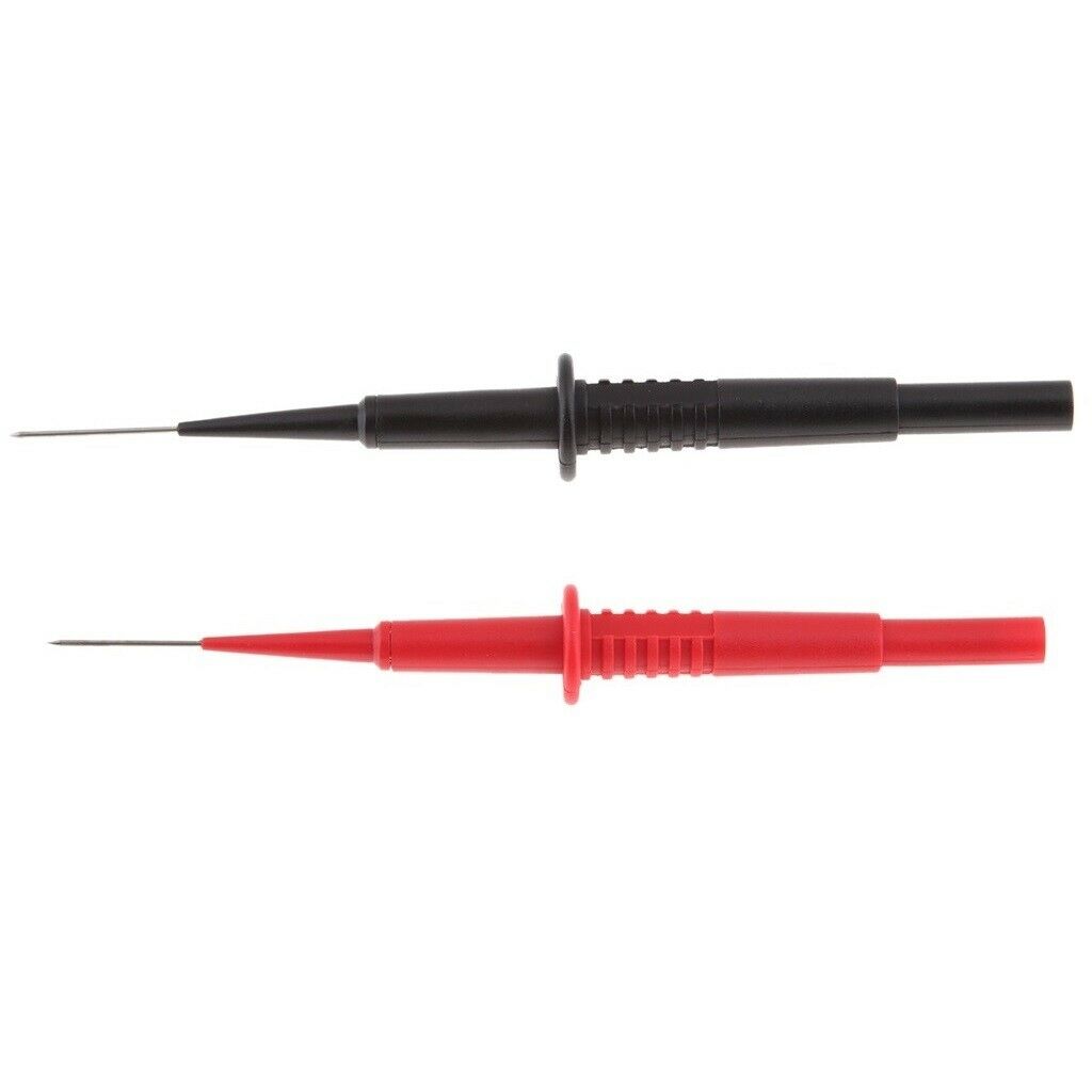 2Pcs 600V Insulation Piercing Needle Test Probes with 4mm Banana Socket