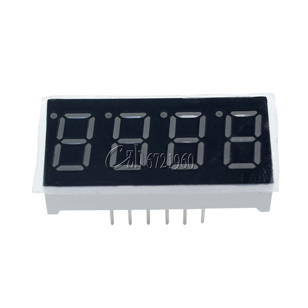 2PCS 7 Segment 4 Digit Common Cathode 0.36 inch RED LED 0.36" digital display